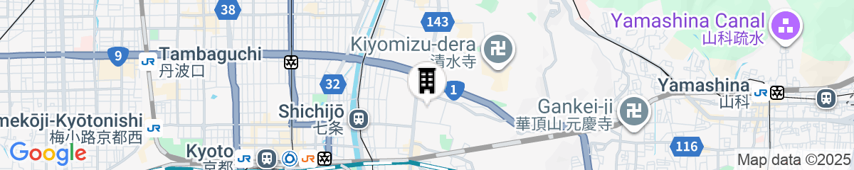 Map for Four Seasons Hotel Kyoto