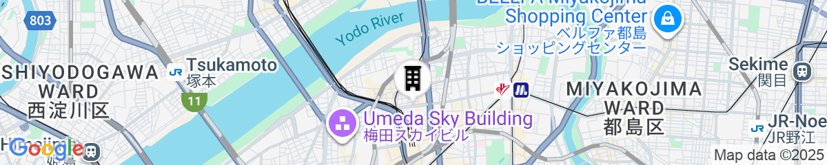 Map for Hotel Hankyu International