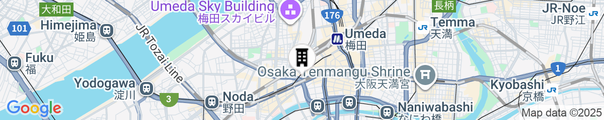 Map for The Ritz-Carlton, Osaka