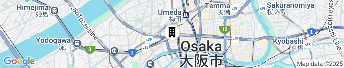 Map for Four Seasons Hotel Osaka