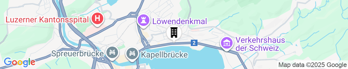 Map for Mandarin Oriental Palace, Luzern