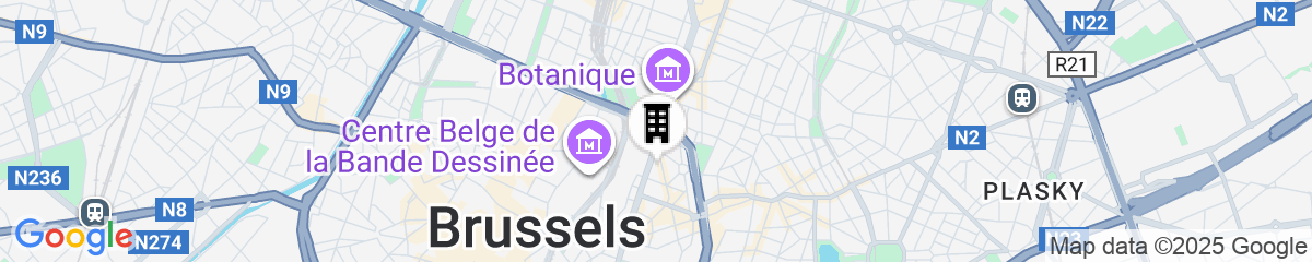 Map for Corinthia Grand Hotel Astoria Brussels