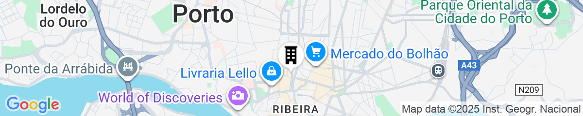 Map for The Editory Boulevard Aliados Hotel - Preferred Hotels