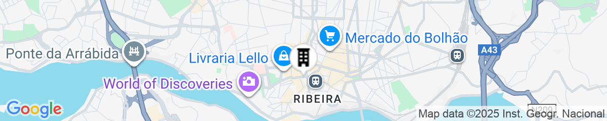 Map for InterContinental Porto - Palacio das Cardosas by IHG