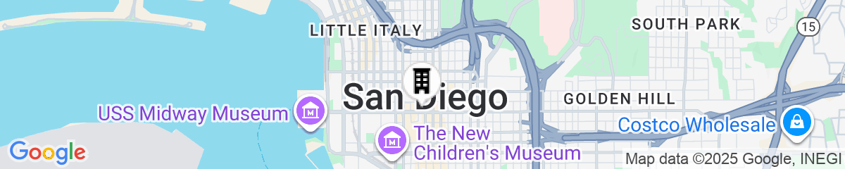 Map for The US Grant, a Luxury Collection Hotel, San Diego