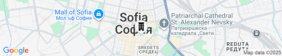 Map for Grand Hotel Sofia