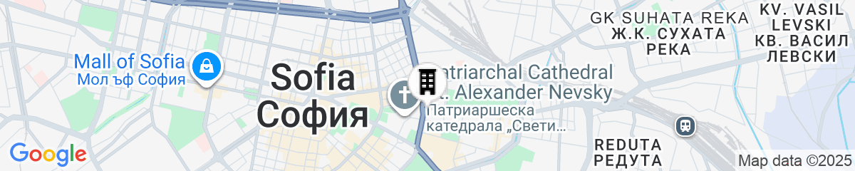 Map for Hyatt Regency Sofia