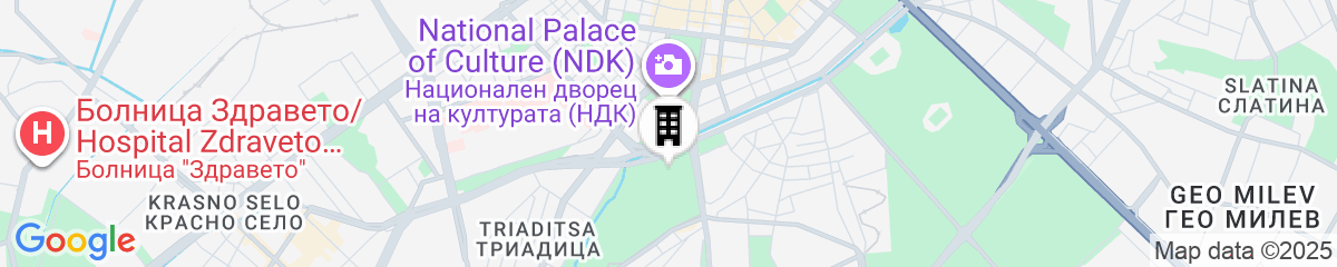 Map for Hilton Sofia