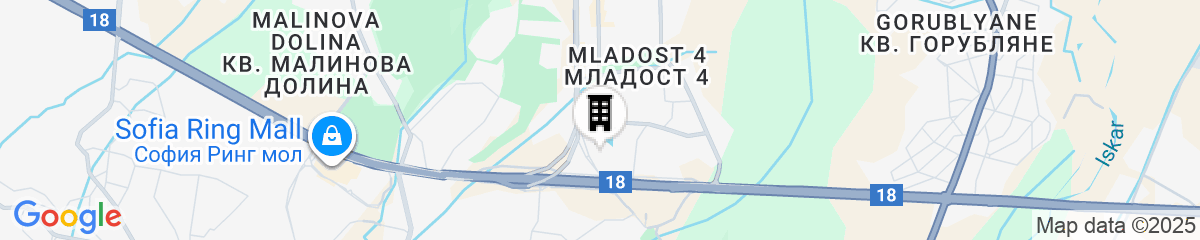 Map for Crowne Plaza Sofia by IHG
