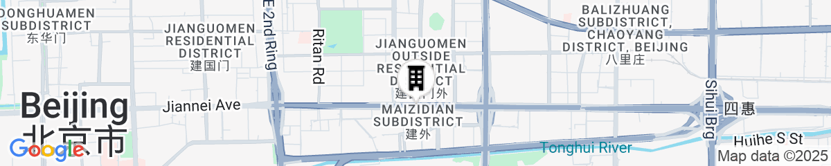 Map for China World Hotel, Beijing