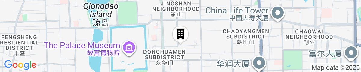 Map for Sunworld Dynasty Hotel Beijing Wangfujing