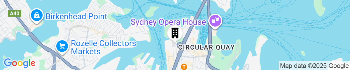 Map for The Langham, Sydney