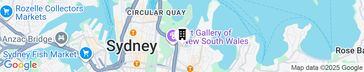 Map for Ovolo Woolloomooloo