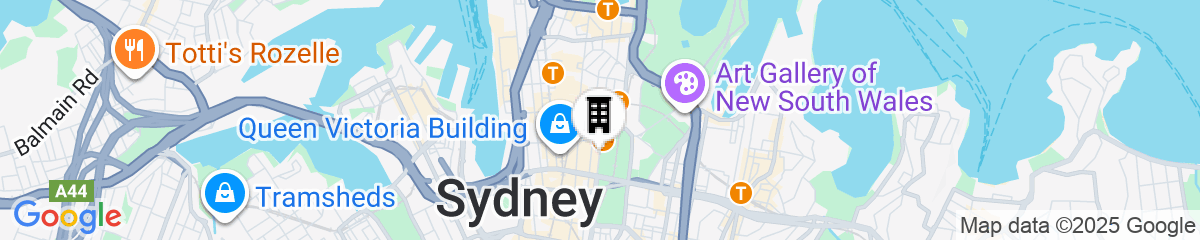 Map for Sheraton Grand Sydney Hyde Park