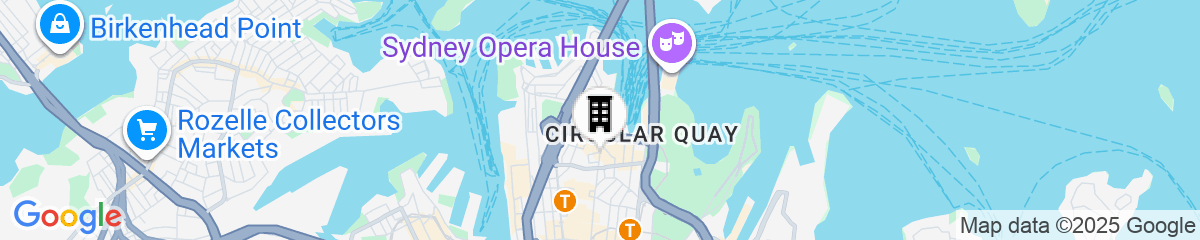 Map for Sydney Harbour Marriott Hotel at Circular Quay