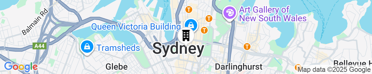 Map for Fraser Suites Sydney