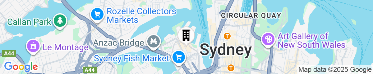 Map for The Star Grand Hotel and Residences Sydney