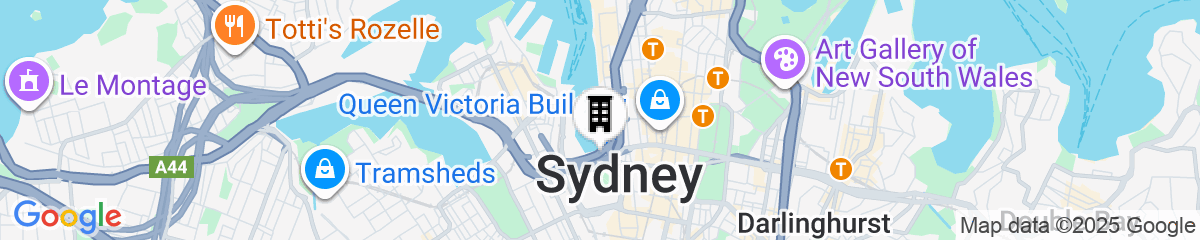 Map for W Sydney