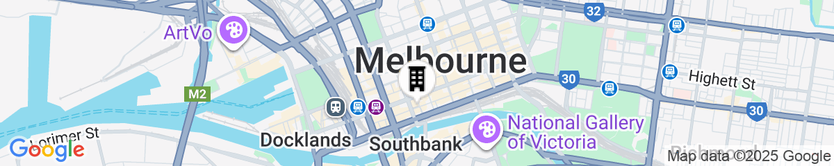Map for W Melbourne