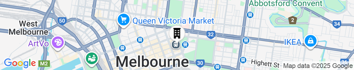 Map for Le Méridien Melbourne