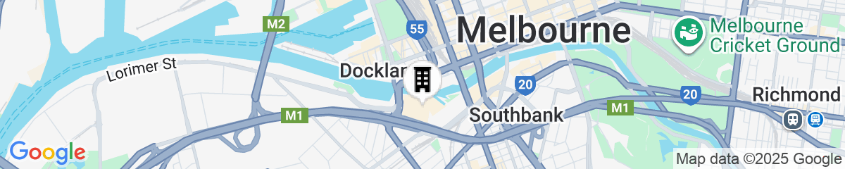 Map for Pan Pacific Melbourne