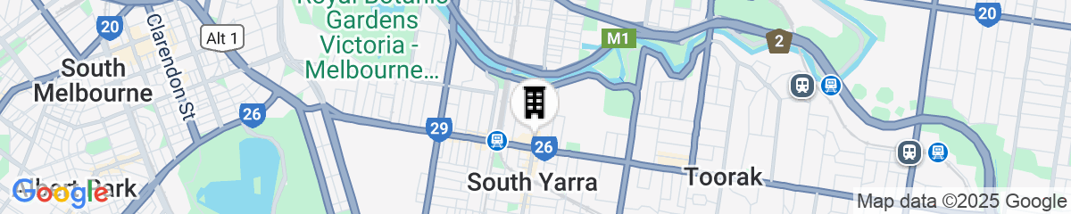 Map for The Como Melbourne by Accor