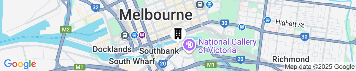Map for The Langham, Melbourne