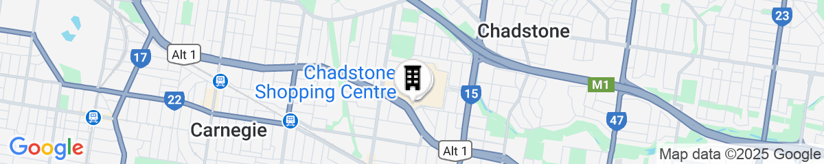Map for Hotel Chadstone Melbourne MGallery Collection