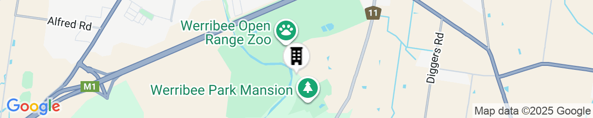Map for Lancemore Mansion Hotel Werribee Park