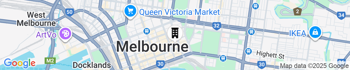 Map for Stamford Plaza Melbourne