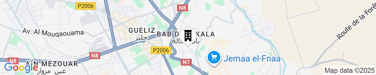 Map for La Maison Arabe Hotel, Spa and Cooking Workshops