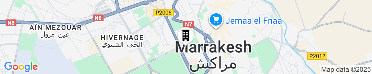 Map for La Mamounia