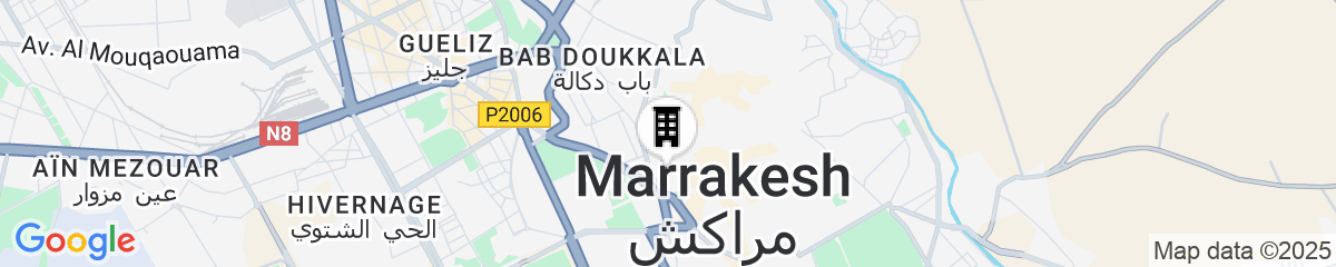 Map for Les Jardins De La Koutoubia