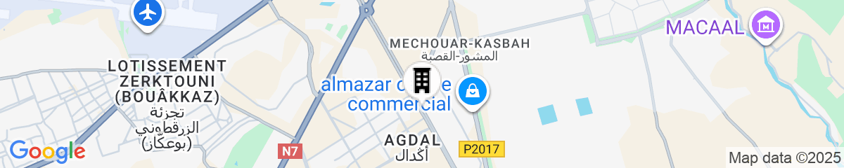 Map for Kenzi Menara Palace & Resort