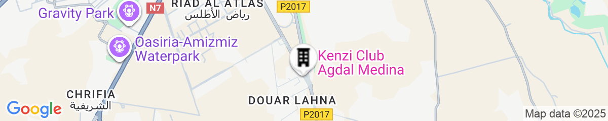 Map for Kenzi Club Agdal Medina All Inclusive