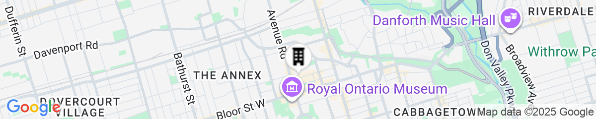 Map for The Hazelton Hotel Toronto