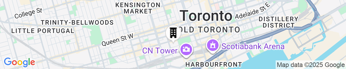 Map for Nobu Hotel Toronto