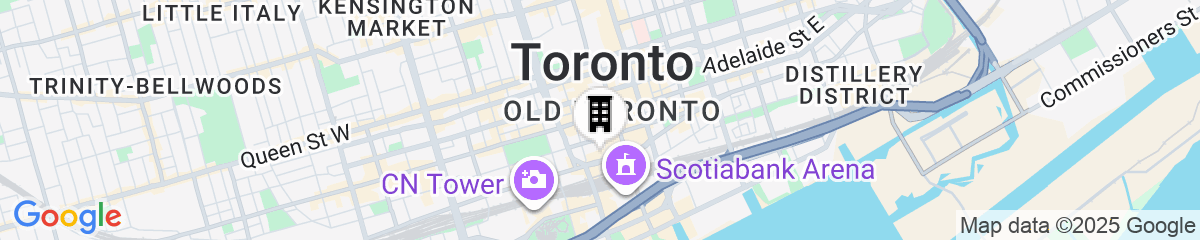 Map for Fairmont Royal York Gold Experience
