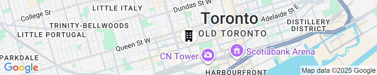 Map for Bisha, a Luxury Collection Hotel Toronto