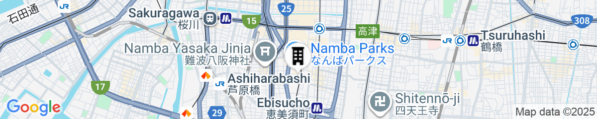 Map for Centara Grand Hotel Osaka