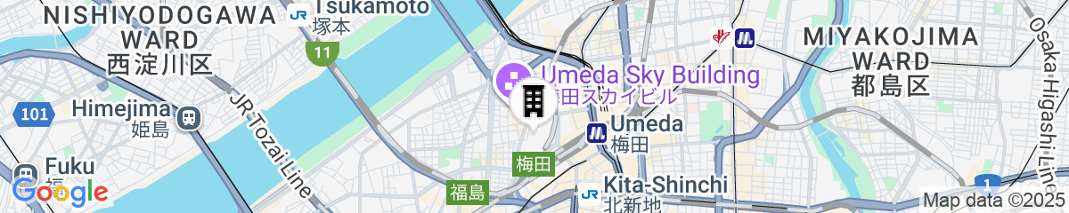 Map for Waldorf Astoria Osaka