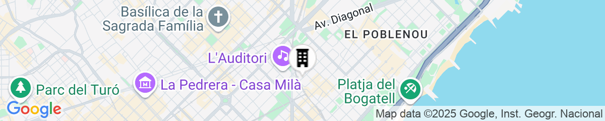Map for Naitly Barcelona Poblenou