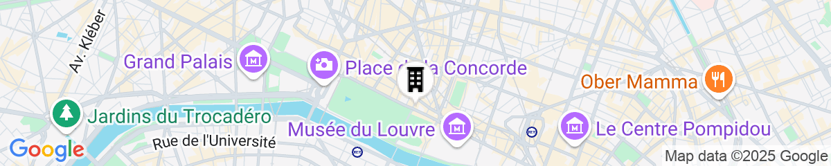 Map for Hotel Regina Louvre