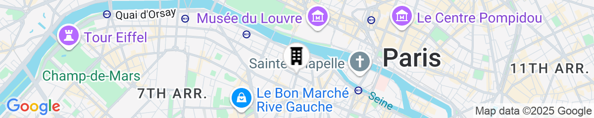 Map for La Villa Saint Germain des Prés