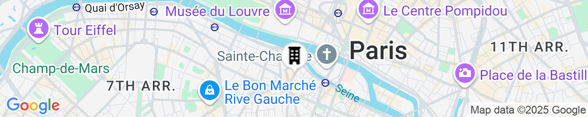 Map for Hotel d'Aubusson