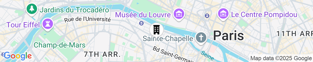 Map for Pavillon Faubourg Saint-Germain & Spa