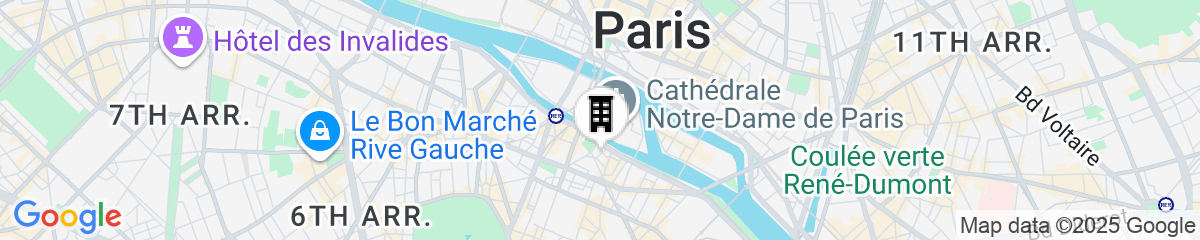 Map for Maison Colbert, member of Meliá Collection  Notre-Dame