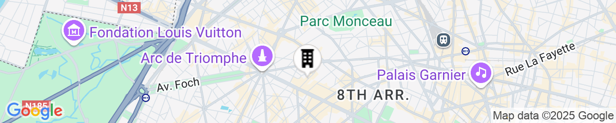 Map for Monsieur George Hotel & Spa – Champs Elysées