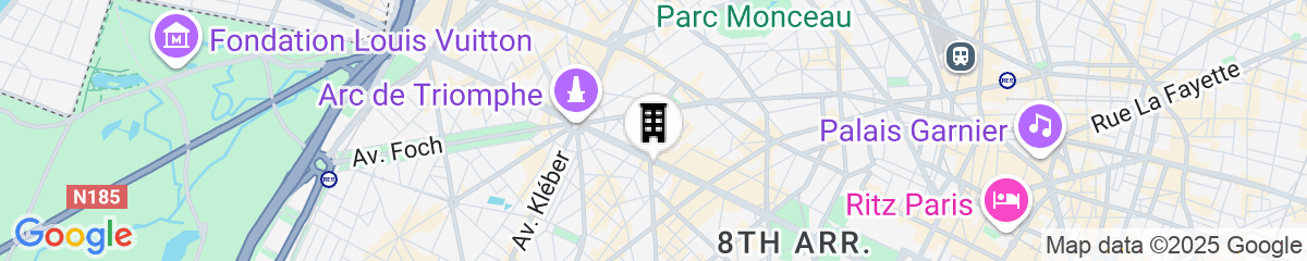 Map for Hôtel Barrière Fouquet's Paris