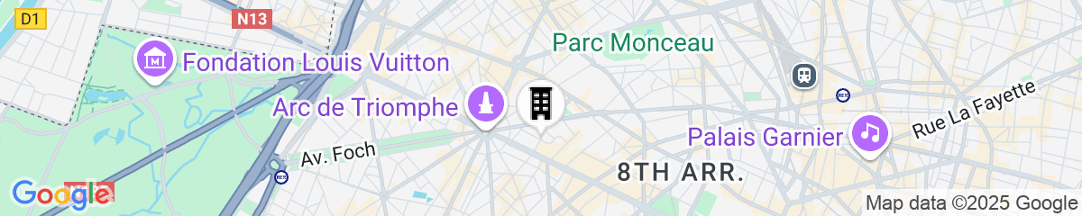 Map for Hotel Balzac Paris & Spa Ikoï